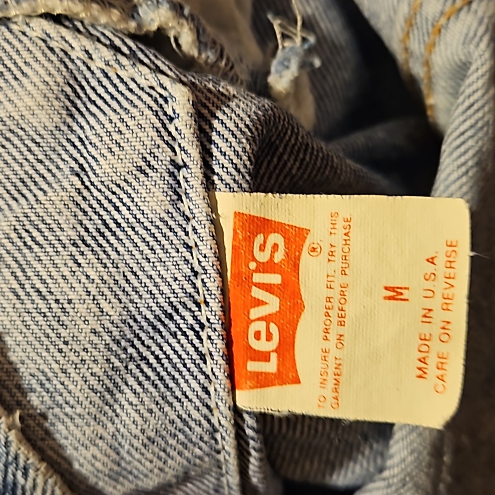 Levi's Vintage Acid Washed Denim Trucker Jacket Med Unisex - Picture 6 of 16